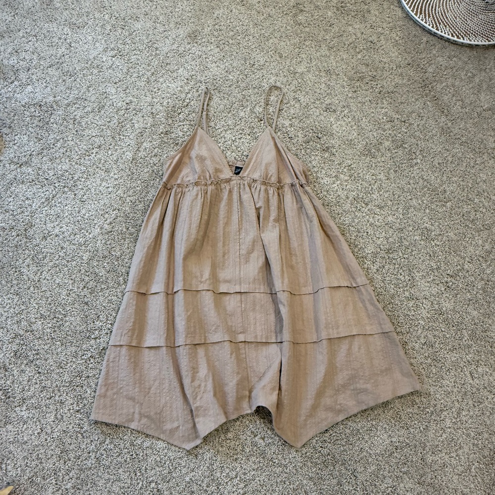 Wild Fable Light Brown Textured Dress